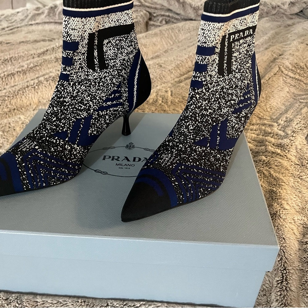 Prada knit booties - never worn. With box and shoe bags. Like new!